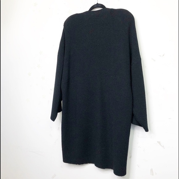 HELEN HSU NY Black open closure kimono oversized cardigan - Picture 5 of 6